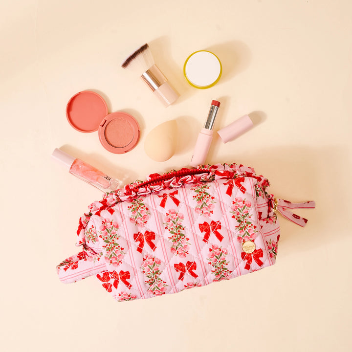 Essentials Quilted Cosmetic Bag - Oh So Merry by the Darling Effect