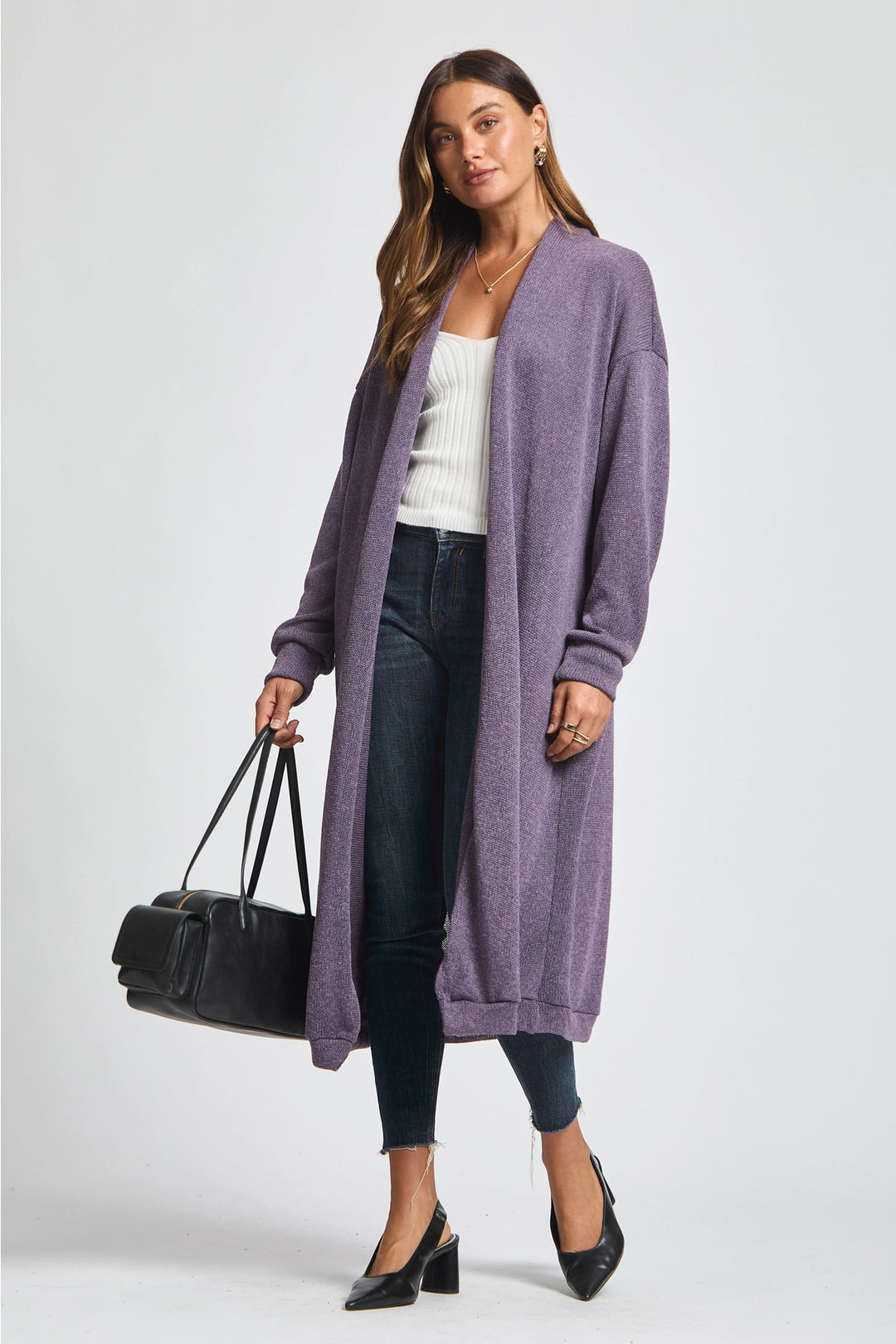 Hideaway Travel Cardigan by Dear Scarlett - Violet Dream