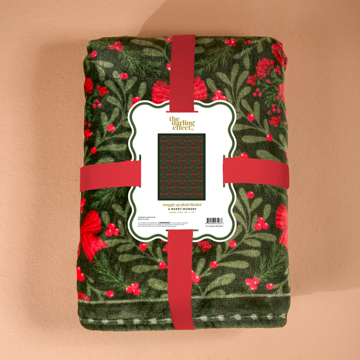 Snuggle Up Plush Blanket - A Merry Moment by The Darling Effect
