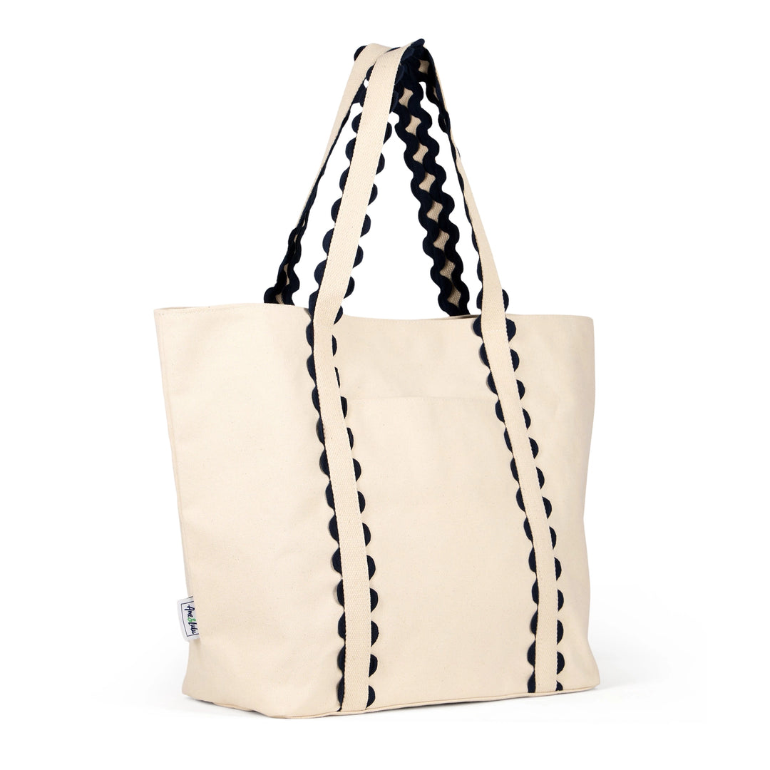 Nantucket Beach Tote - Navy Natural