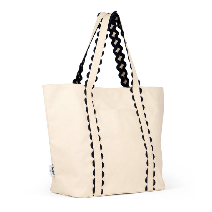 Nantucket Beach Tote - Navy Natural