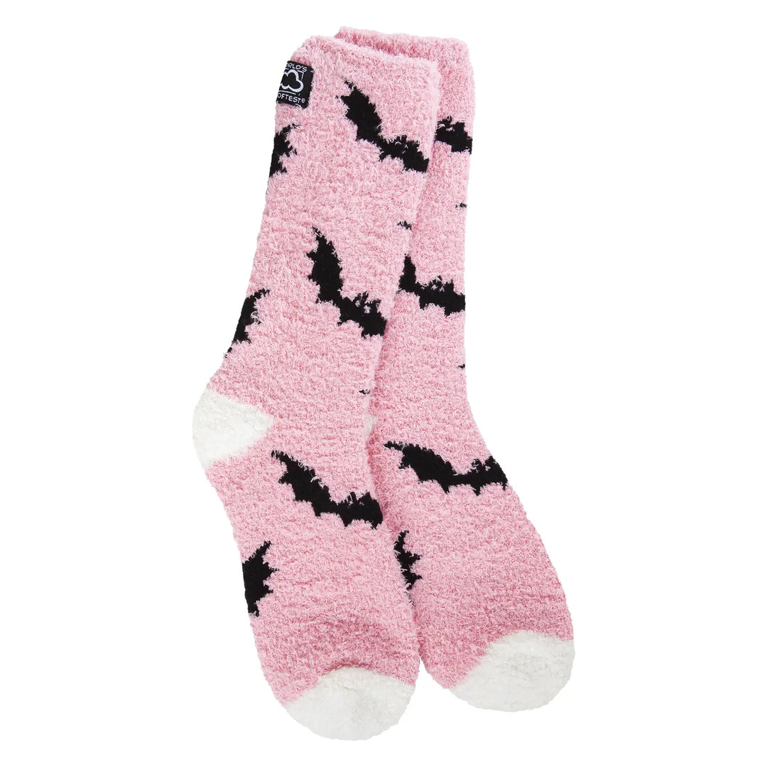 Batty Halloween Cozy Crew Socks by World's Softest Socks