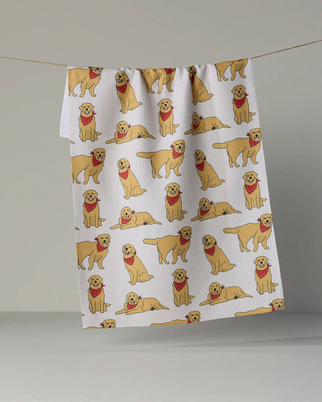 Golden Days Tea Towel - Vanilla by Geometry