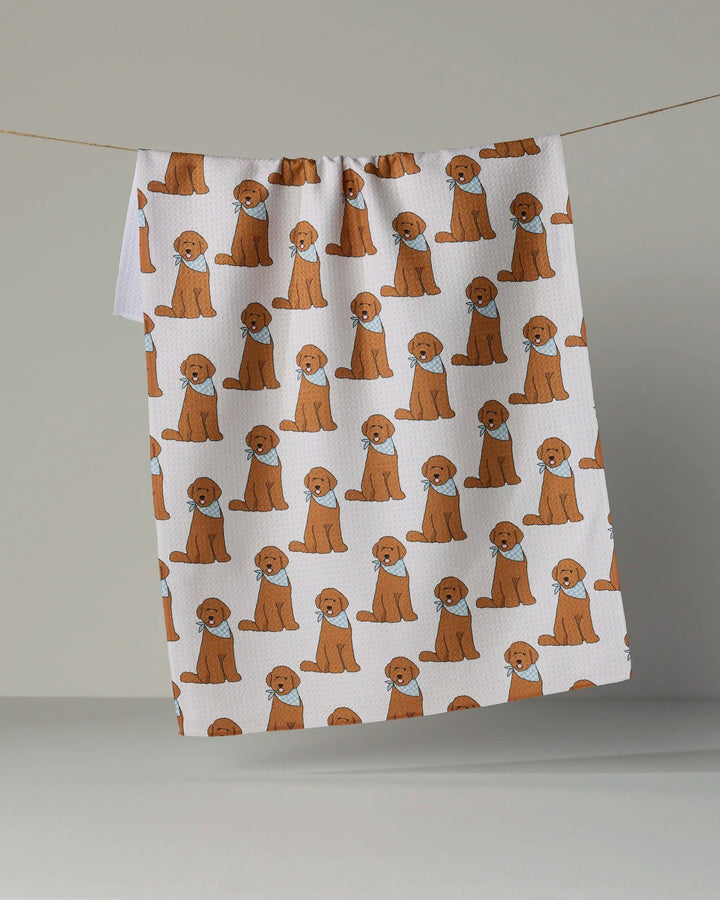 Doodle Days Tea Towel - Vanilla by Geometry