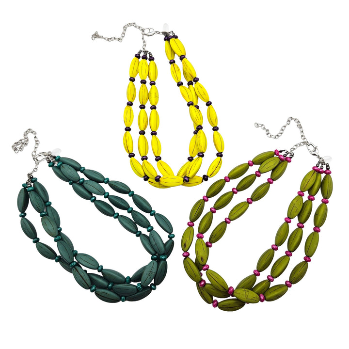 Carved Rhythm Morgan Necklace by Lettie Lovendale (Ships in 2-3 Weeks)