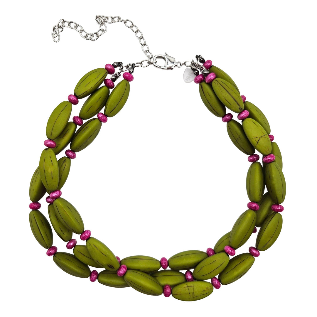 Carved Rhythm Morgan Necklace by Lettie Lovendale (Ships in 2-3 Weeks)