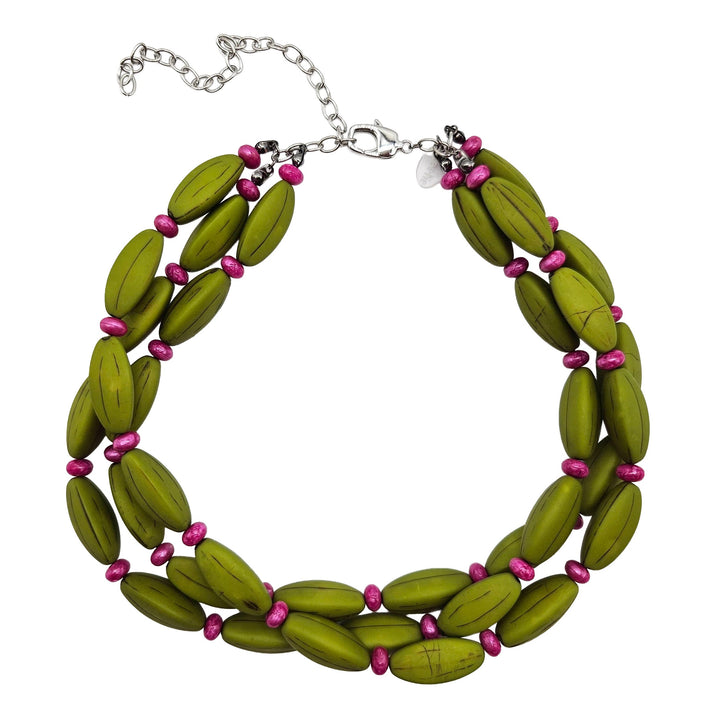 Carved Rhythm Morgan Necklace by Lettie Lovendale (Ships in 2-3 Weeks)
