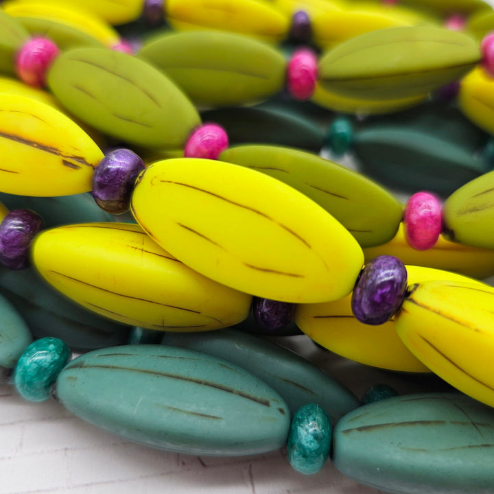 Carved Rhythm Morgan Necklace by Lettie Lovendale (Ships in 2-3 Weeks)
