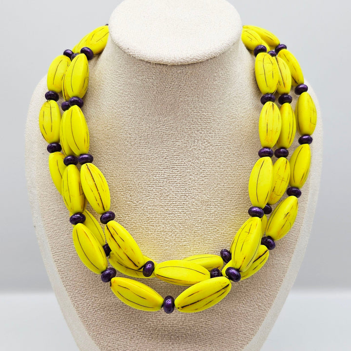 Carved Rhythm Morgan Necklace by Lettie Lovendale (Ships in 2-3 Weeks)