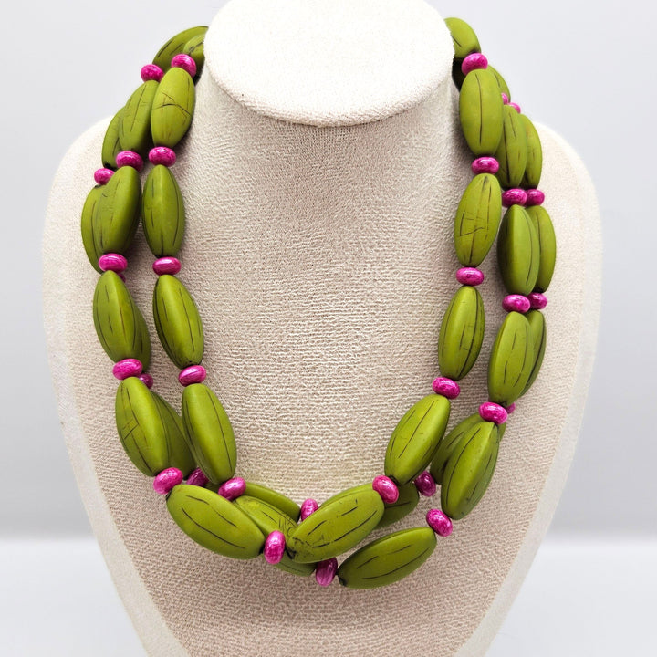 Carved Rhythm Morgan Necklace by Lettie Lovendale (Ships in 2-3 Weeks)