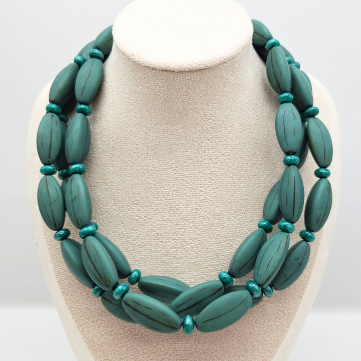 Carved Rhythm Morgan Necklace by Lettie Lovendale (Ships in 2-3 Weeks)