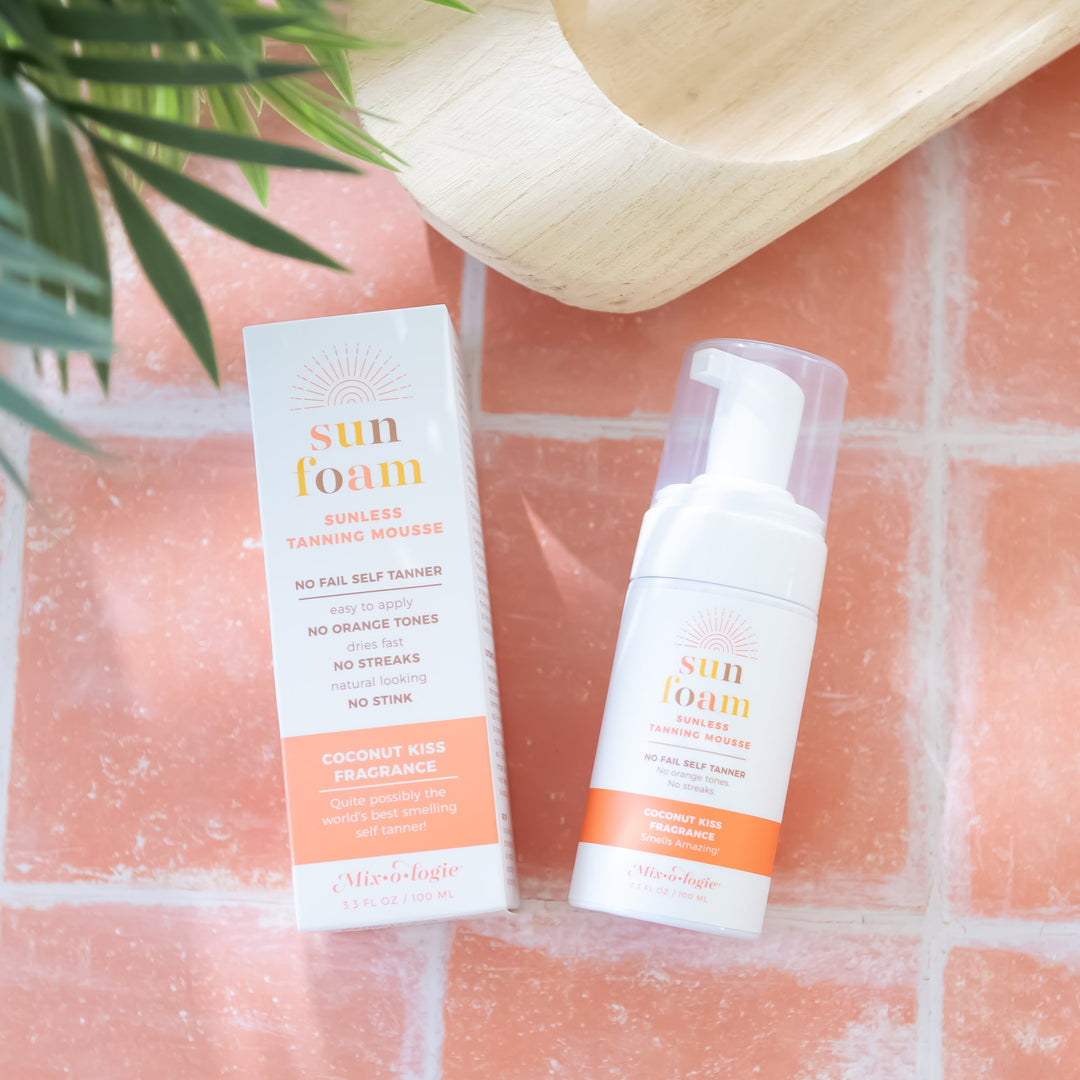 SunFoam Sunless Tanning Mousse with Free Travel Size Sunfoam by Mixologie (SEPT ARRAY: Ships in 2-3 Weeks)