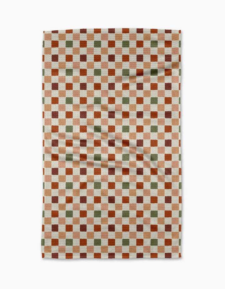 Cozy Check Tea Towel by Geometry