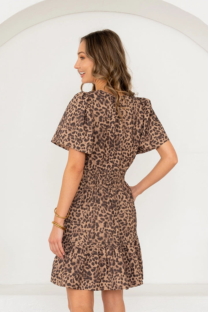 Relaxed Smocked Leopard Dress by Sew In Love