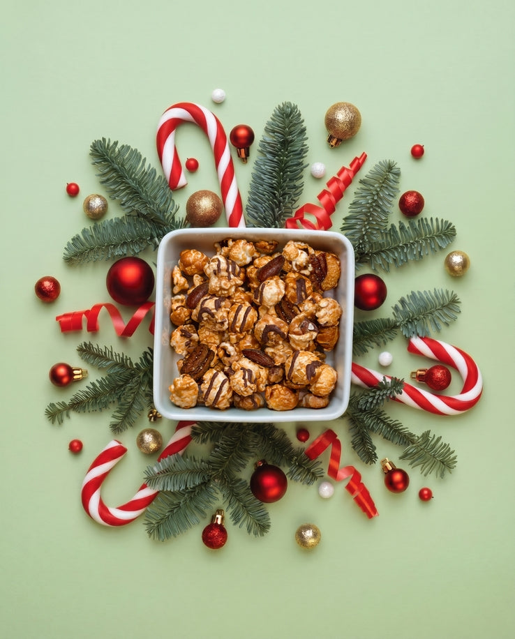 Reindeer Crunch Holiday Popcorn Cylinder by Poppy