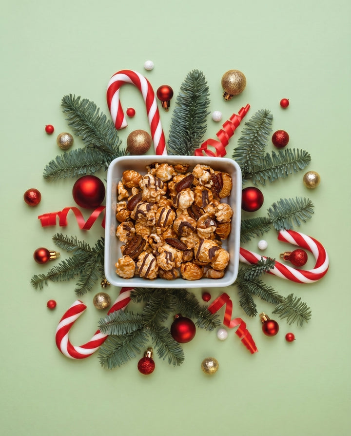 Reindeer Crunch Holiday Popcorn Cylinder by Poppy