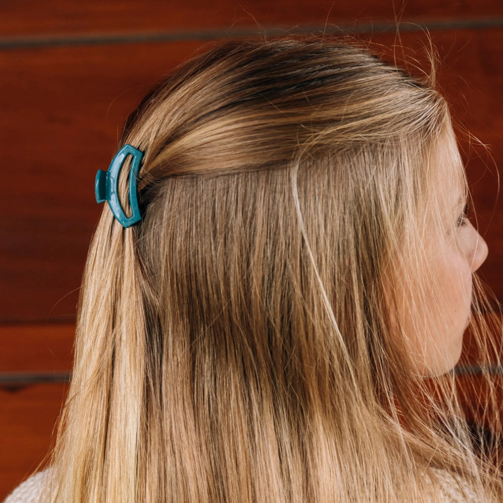 Tiny Teleties Open Claw Clip - Teal With It