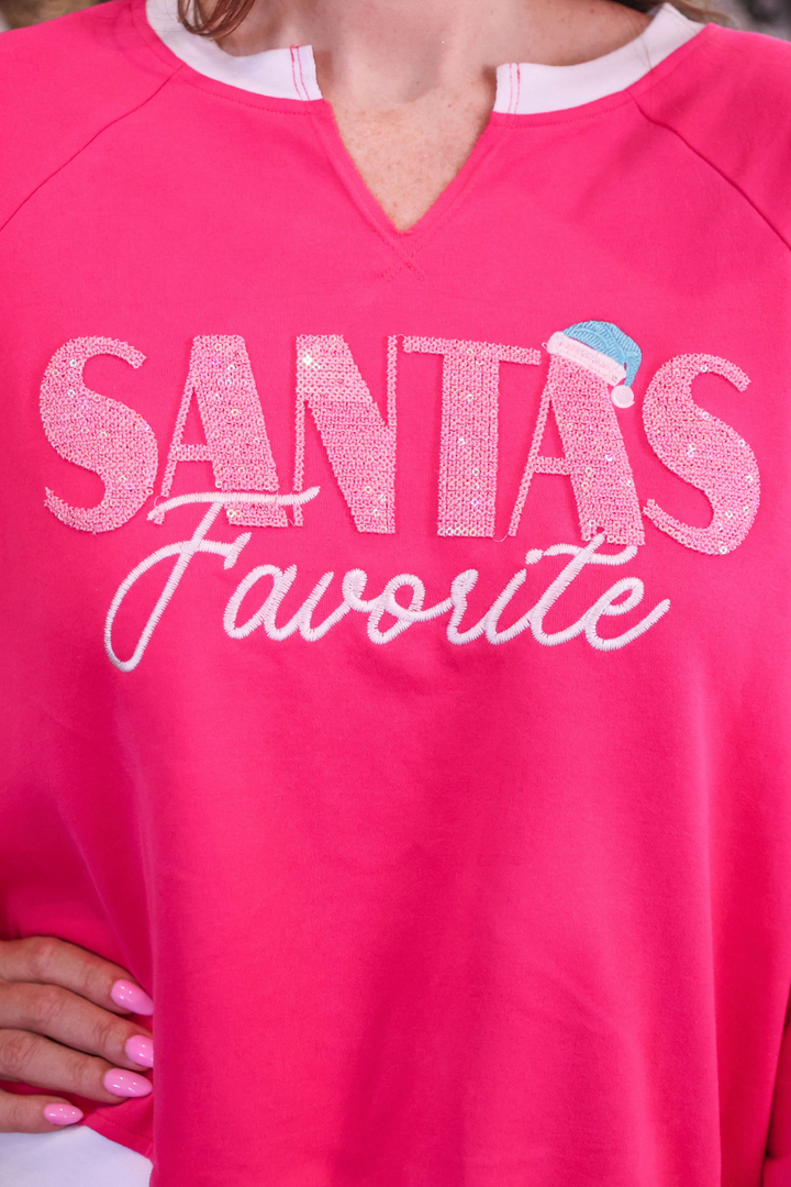 Santa’s Favorite French Terry Pullover by Jess Lea (PREORDER: Ships in October)