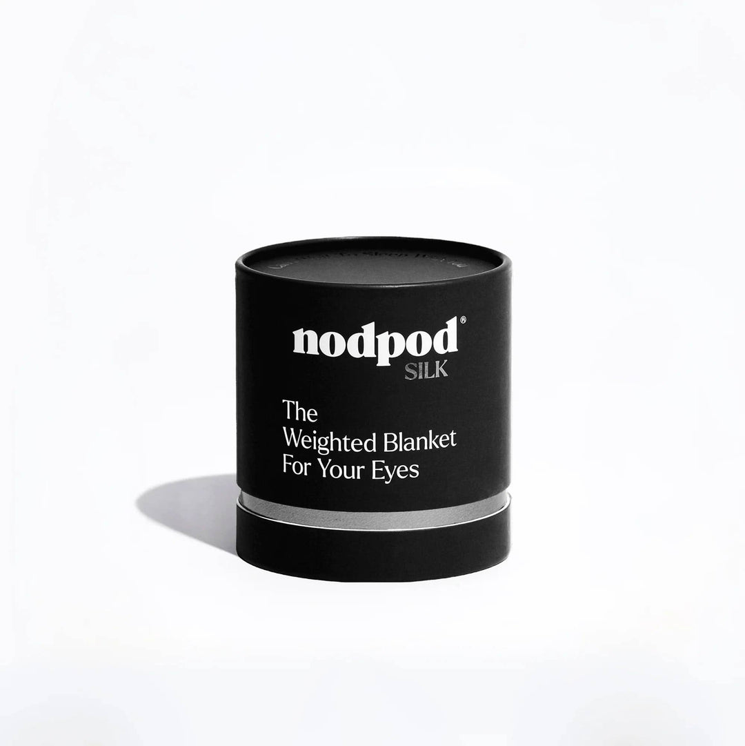 Silk Weighted Sleep Mask - Noir by nodpod