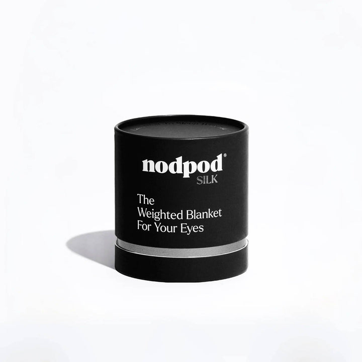 Silk Weighted Sleep Mask - Noir by nodpod
