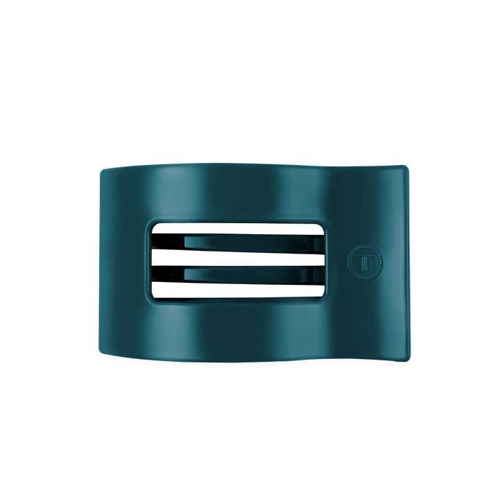 Medium Teleties Flat Rectangle Clip - Teal With It