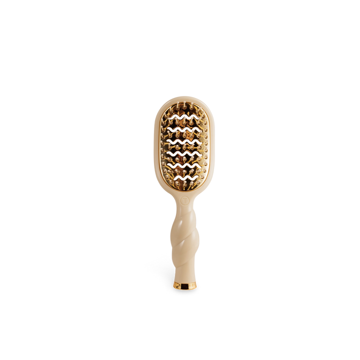 Mini Tan Vented Hair Brush by Teleties