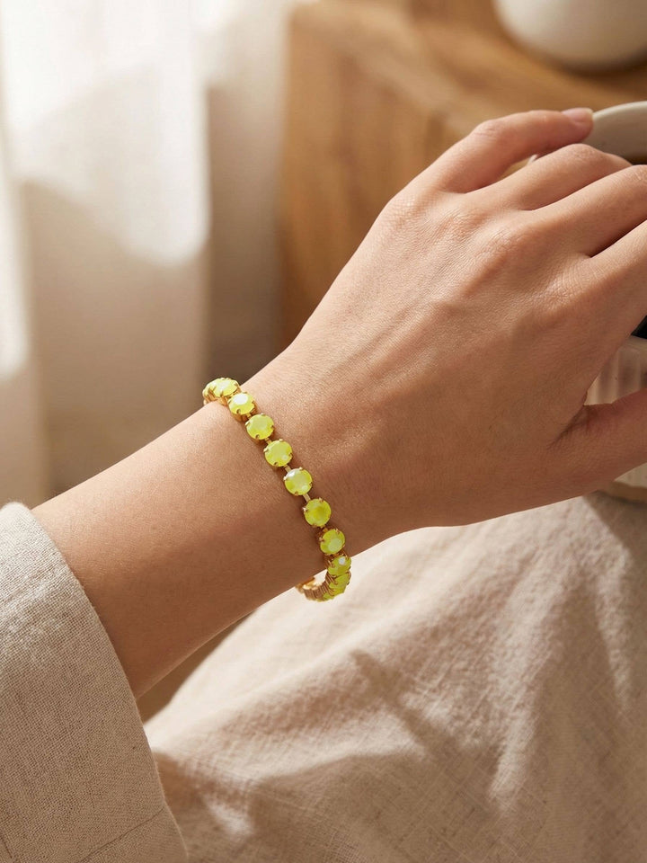 Sienna Tennis Bracelet - Yellow by Sorrelli