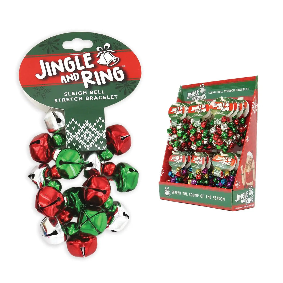 Jingle and Ring Sleigh Bell Stretch Bracelet