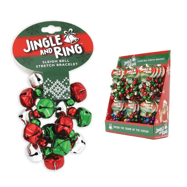 Jingle and Ring Sleigh Bell Stretch Bracelet