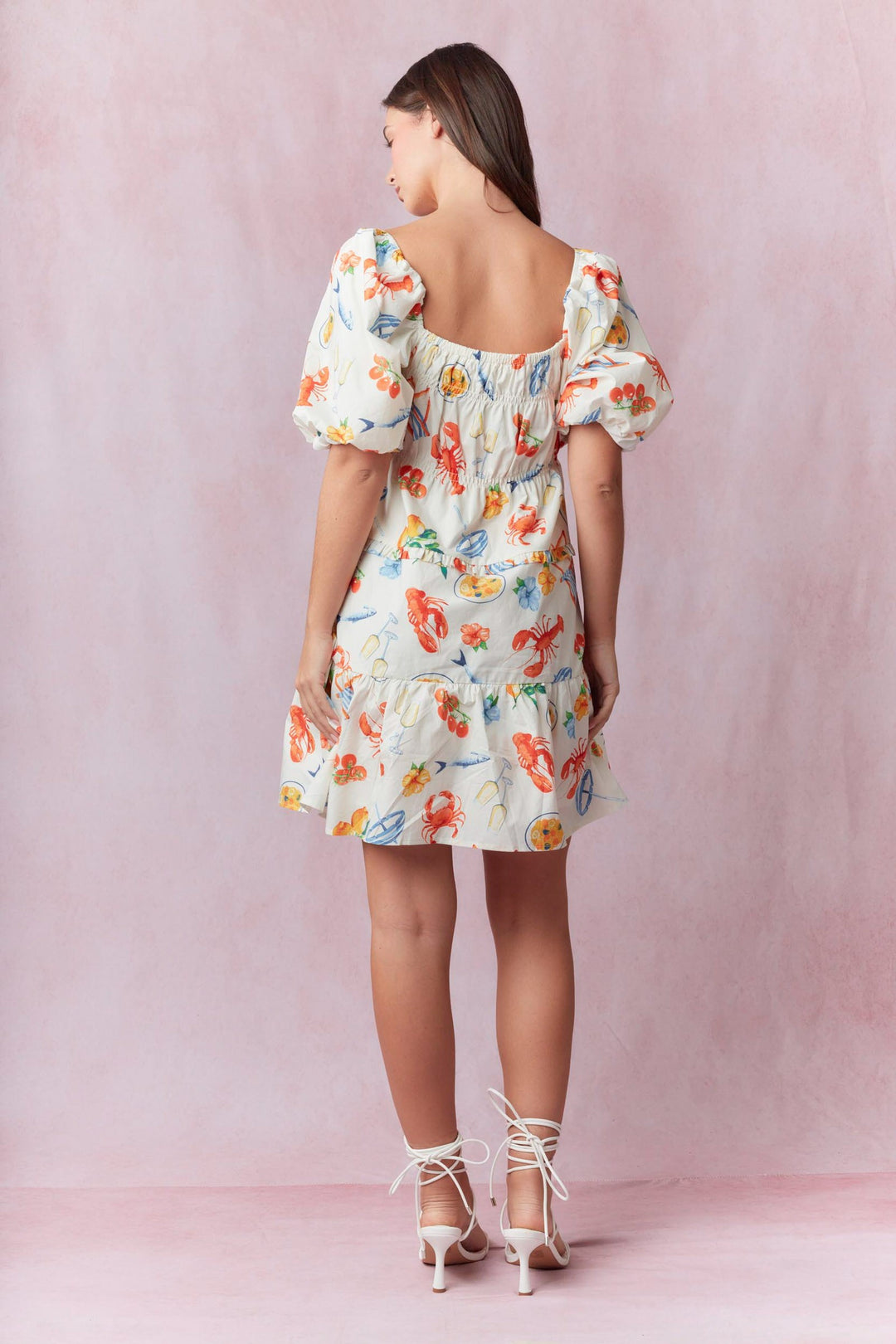 Resort Theme Bubble Sleeve Mini Dress by Peach Love California – Prep Obsessed