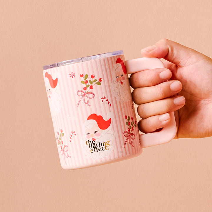 Holly Jolly Santa Insulated 14 oz Mug by the Darling Effect