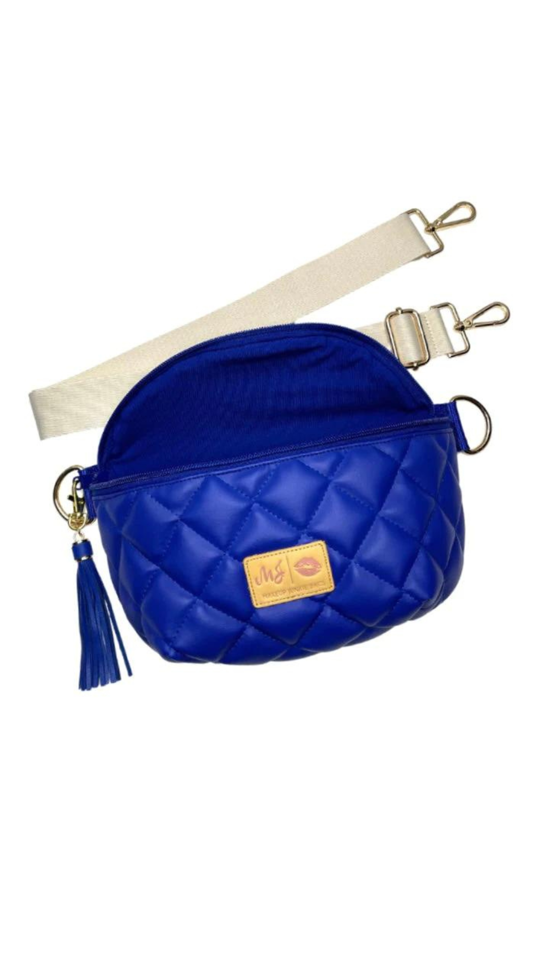 Live Takeover: Sidekick Bag Quilted Cobalt by Makeup Junkie (Ships in 4-5 weeks)