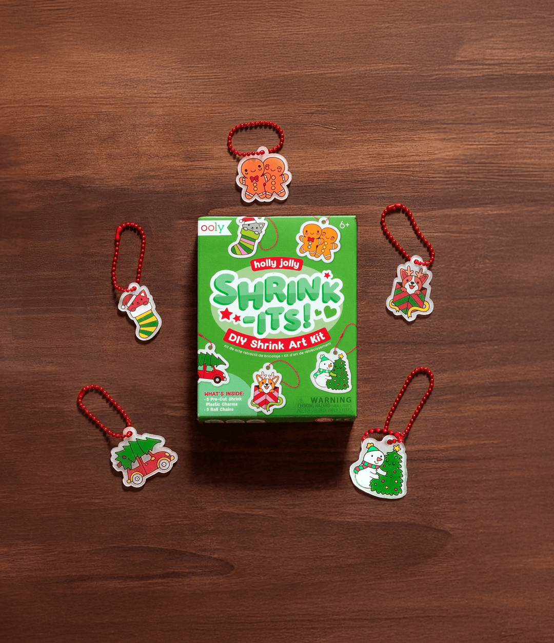 Mini Shrink-Its! DIY Shrink Art Kit - Holly Jolly