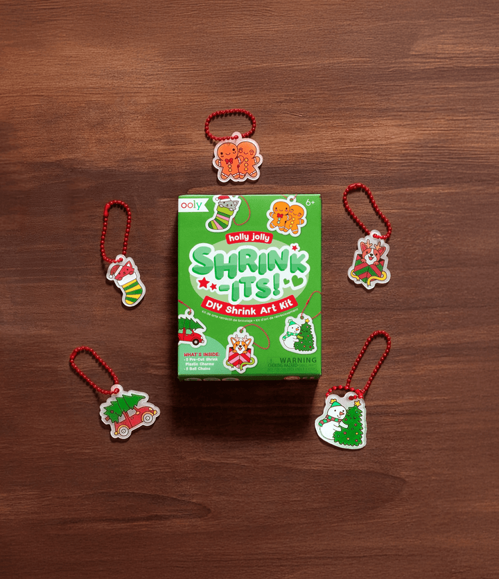 Mini Shrink-Its! DIY Shrink Art Kit - Holly Jolly