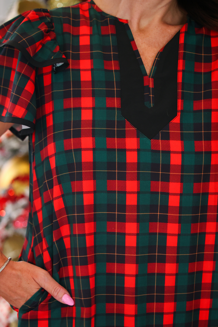 Ava Dress- Red Plaid by Jess Lea (PREORDER: Ships in October)