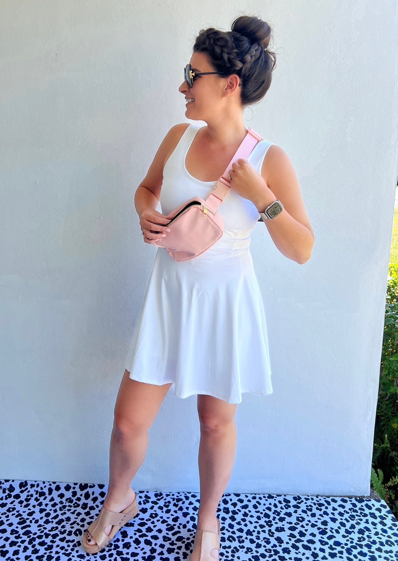 Final Sale: Fawnfit 3 in 1 Smoothing Athleisure Tank Dress with