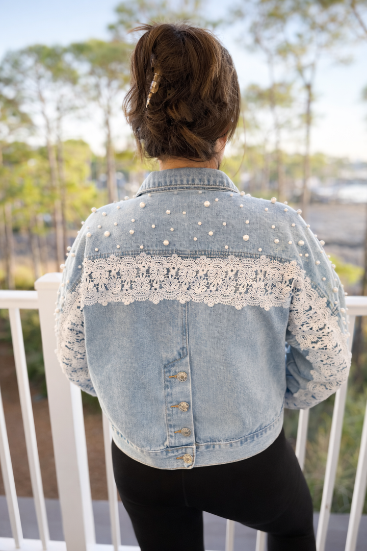 PREORDER: Corey's Pearl Denim Jacket by POL (Ships in June)