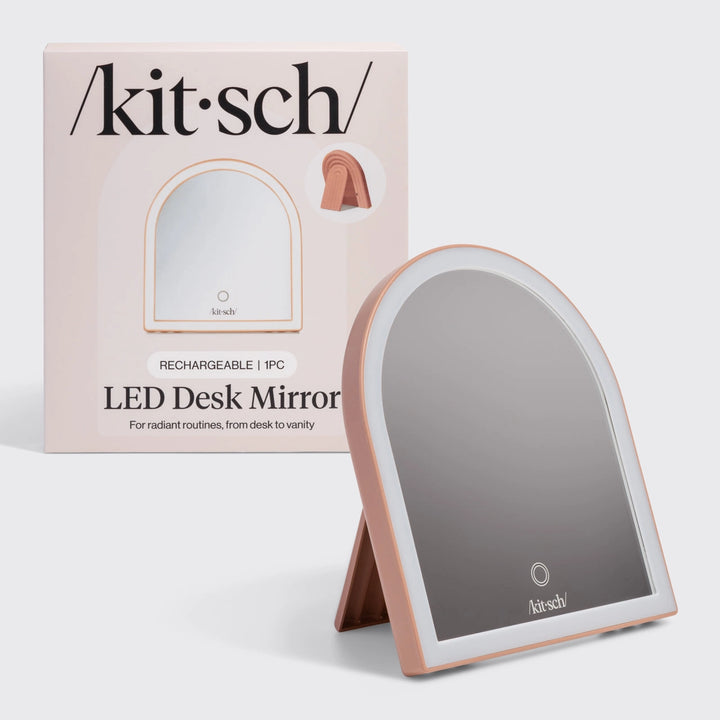 Rechargeable Arch Desk Mirror - Terracotta