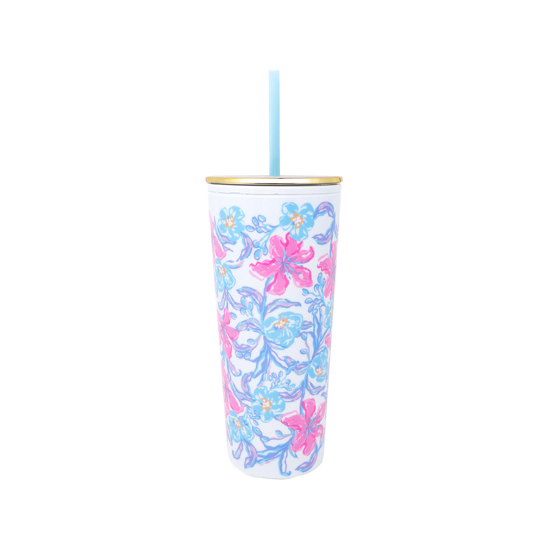 Tumbler with Straw by Lilly Pulitzer - Beachside Haven