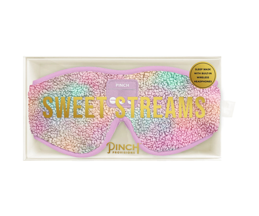 Sweet Streams Wireless Sleep Mask - Sherpa Multi