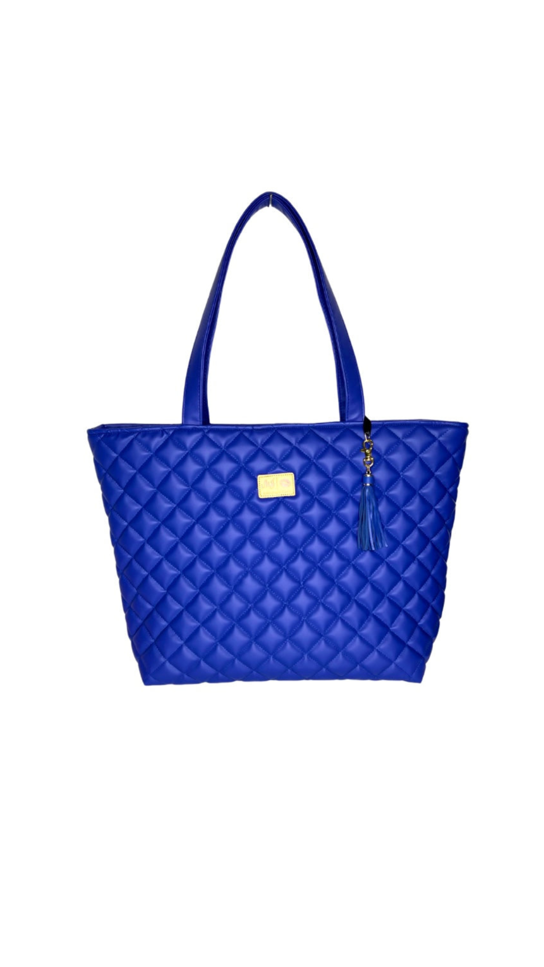 Live Takeover: Quilted Cobalt Tote by Makeup Junkie (Ships in 4-5 weeks)