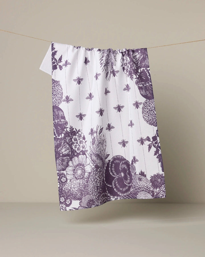 Abeilles Noires Tea Towel by Geometry