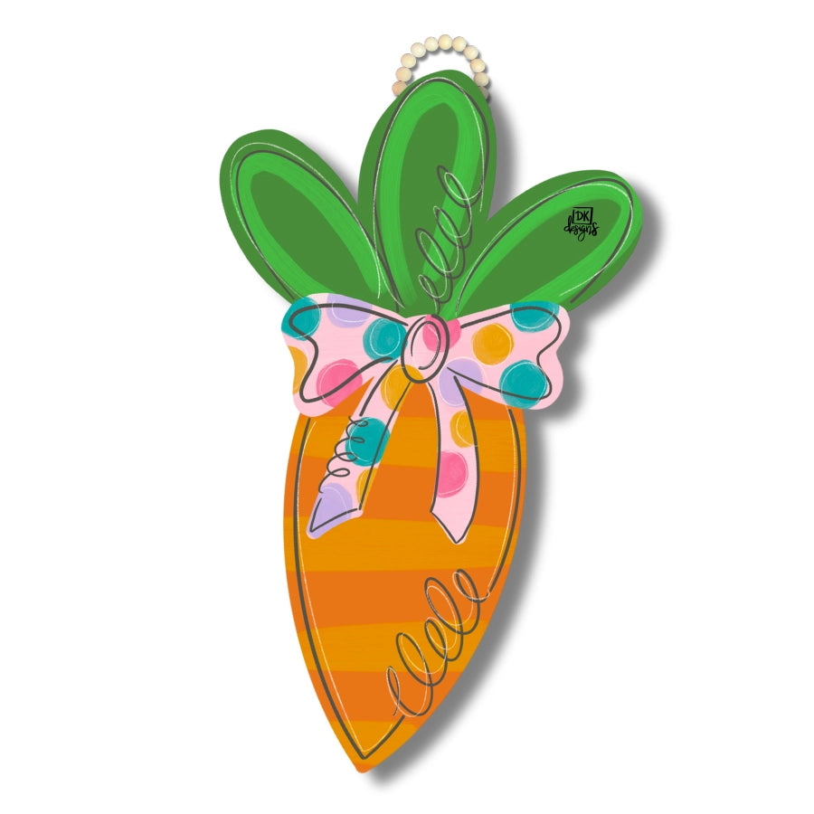 Large Carrot DK Door Hanger (Ships in 3-4 Weeks)