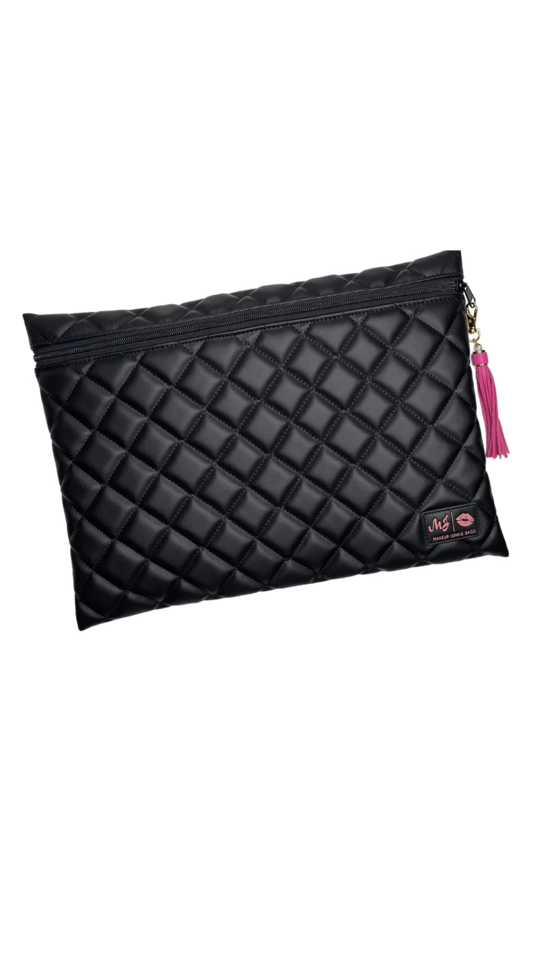 Live Takeover: Jumbo Top Zipper- Quilted Onyx by Makeup Junkie (Ships in 4-5 weeks)