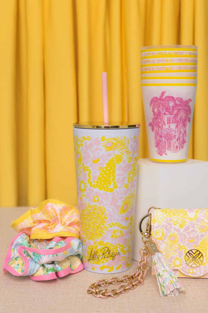 Tumbler with Straw by Lilly Pulitzer - Royal Zoo
