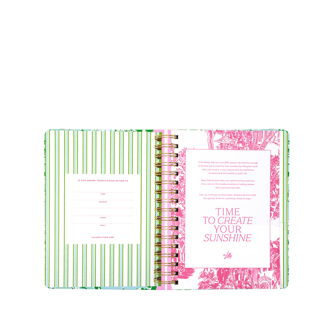 17 Month Large Agenda by Lilly Pulitzer - Mint Condition Burst of Joy