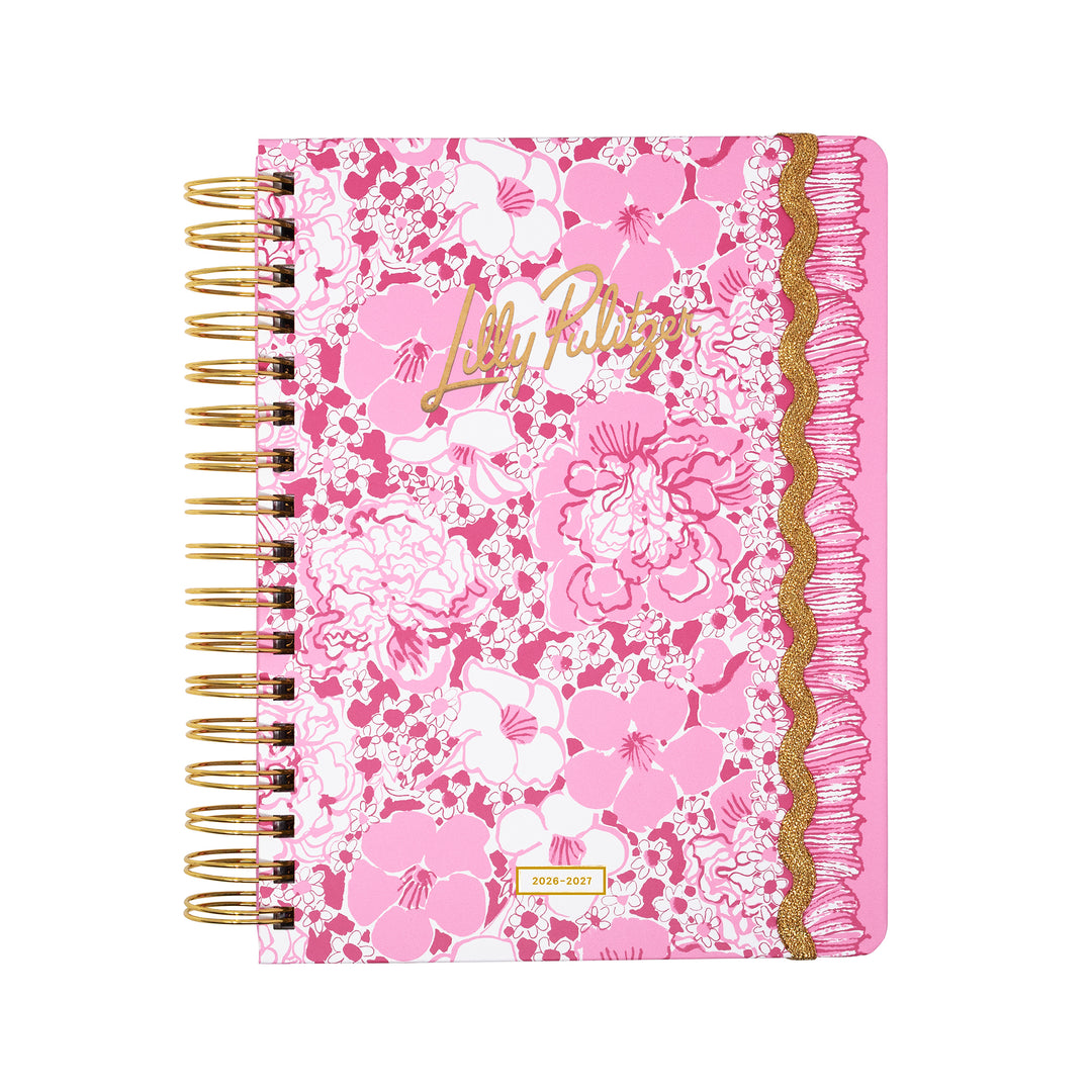 17 Month Large Agenda by Lilly Pulitzer - Conch Shell Pink Burst of Joy
