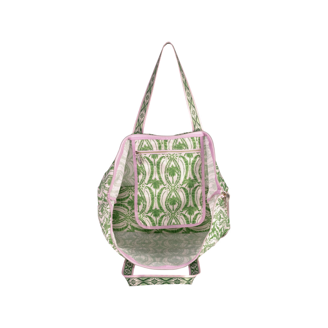 Packable Tote by Lilly Pulitzer - Textured Palm Stripe
