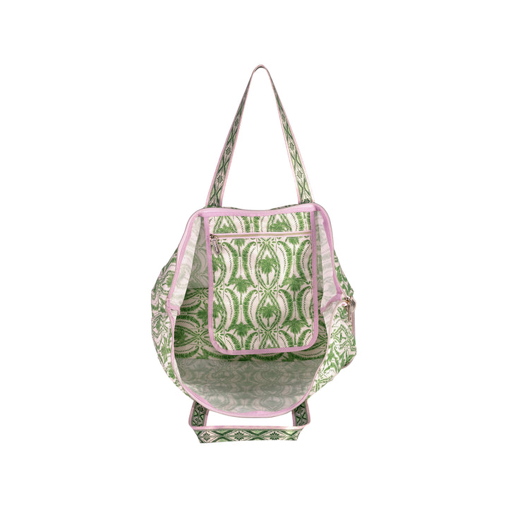 Packable Tote by Lilly Pulitzer - Textured Palm Stripe