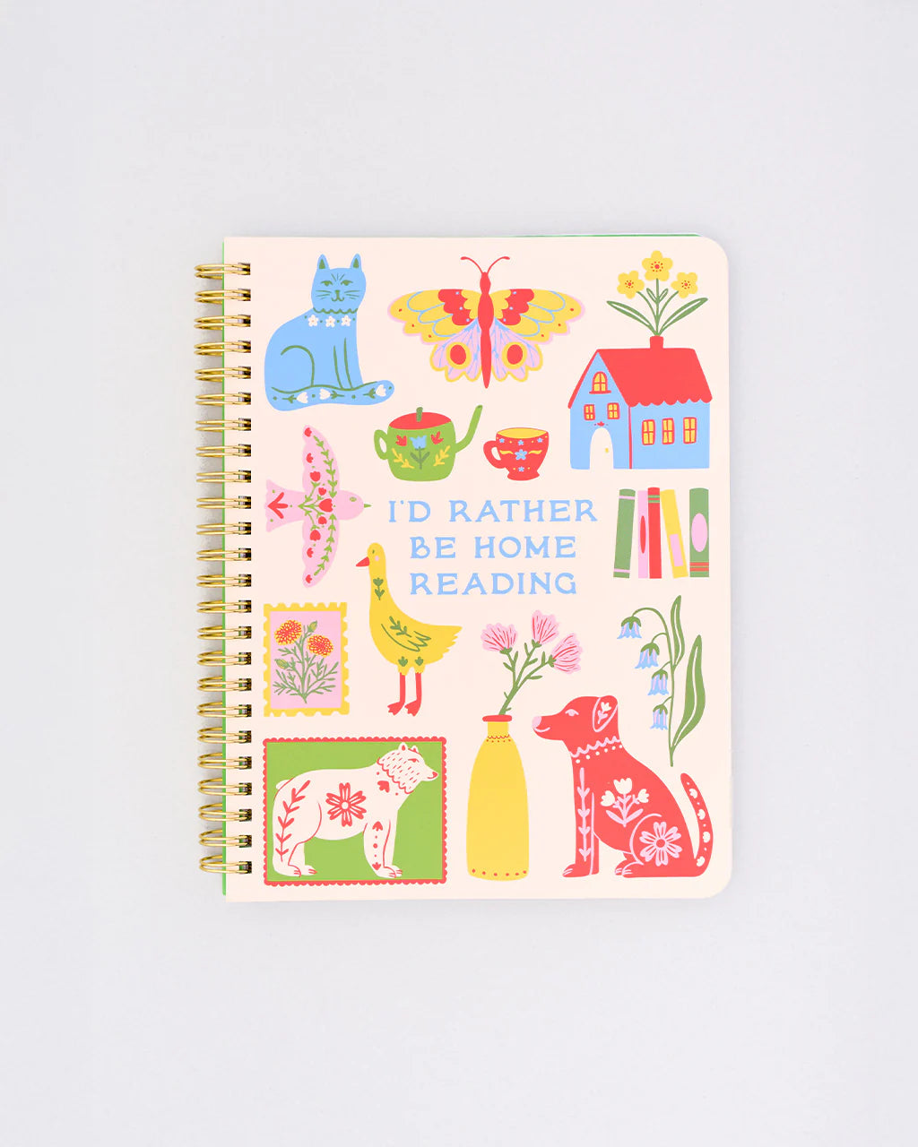 'I'd Rather Be Home Reading' Rough Draft Mini Notebook